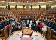Foto de grupo en el congreso de los diputados